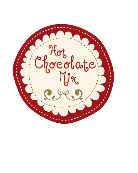 Free Printable Printable Hot Chocolate Labels